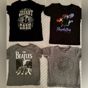 (4) Kids Graphic/Band Tees 3t